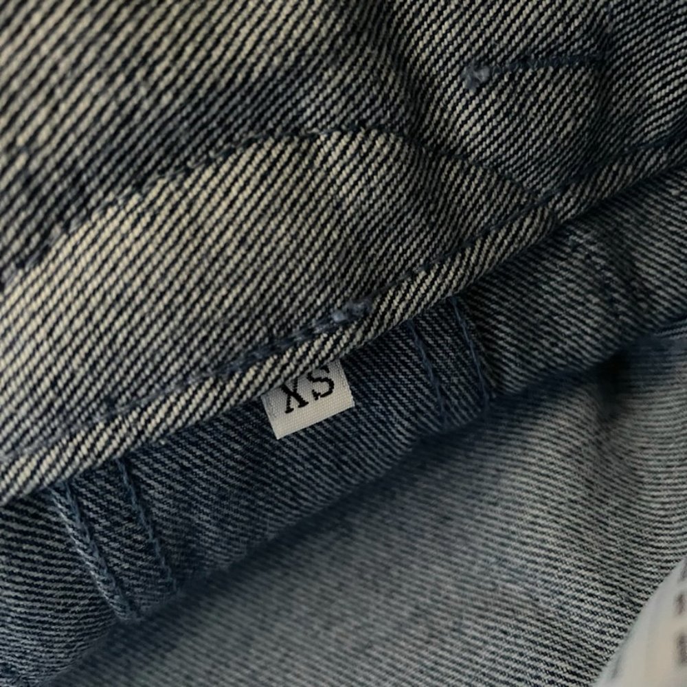 Triarchy Atelier Denim Patchwork Jean Jacket Size… - image 7